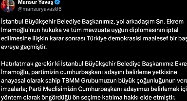 Mansur Yavaş: Adaylığı Değerlendirme Kararımı Bu Hukuksuzluk Ortadan Kalkana Kadar Askıya Alıyorum