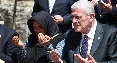 İYİ Parti Lideri Dervişoğlu'ndan Eren Bülbül, Volkan Konak ve Özkan Sümer'in Kabirlerine Vefa Ziyaretleri