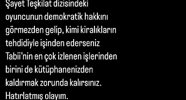 TRT Senaristi, AKP Arsızlığına Karşı 'Boykot' Paylaşımı Yapan Oyuncuyu Savundu
