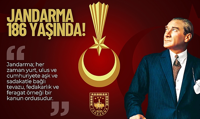 Türk Jandarma Teşkilatı 186'ncı Yılını Kutluyor 