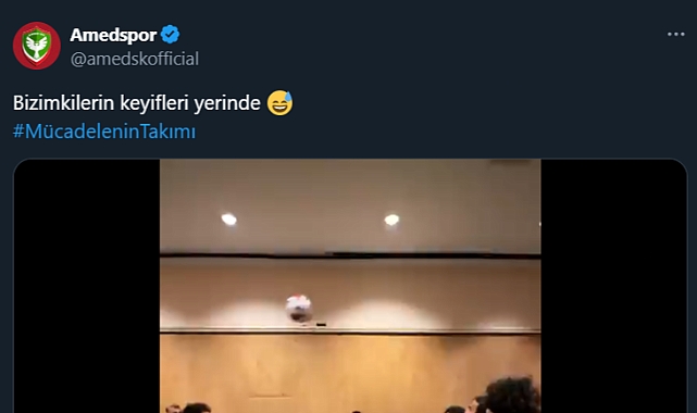 Türk Milleti Şehitlerinin Yasını Tutarken Kürtçü Amedspor'dan Provokatif Paylaşım