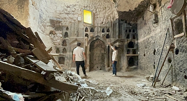 Nevşehir'de Eretna Döneminden Kalma Taş İşçiliği Eseri Mihrap ve Mescit Tesadüfen Ortaya Çıktı