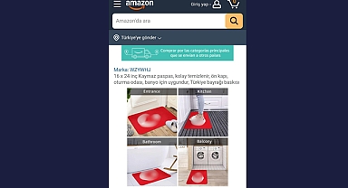 E-Ticaret Platformu Amazon’da Skandal: Fransız Satıcı Türk Bayrağını Paspas Deseni Yaptı