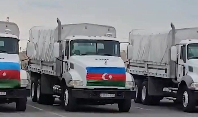 Azerbaycan, İran'a İnsani Yardım Gönderen İlk Ülke Oldu