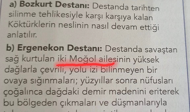 Ergenekon'u 'Moğol Destanı' Olarak Tanımlayan MEB, Geri Adım Attı

⁉️Ergenekon'nu 