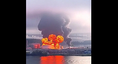 Ukrayna'dan İşgalci Rusya'ya Ağır Darbe: St. Petersburg Petrol Terminali Alevler İçinde