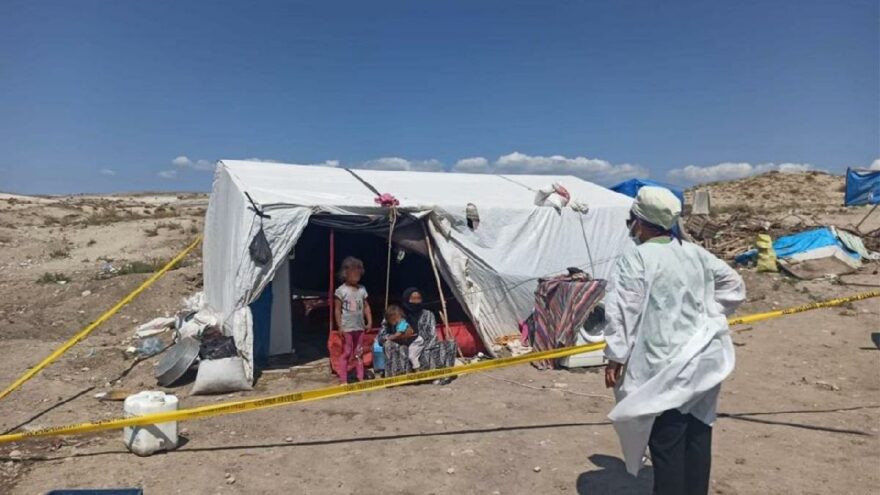 Mevsimlik Tarım İşçileri Çadırda Karantina Altına Alındı
