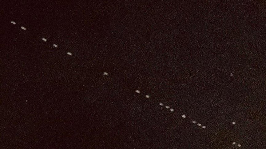Elon Musk'ın Uyduları Tekirdağ'da Ufo Zannedildi