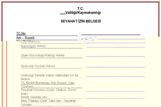 Seyahat İzin Belgesi E-Devlet Kapısında