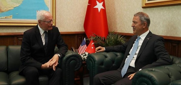 Hulusi Akar ABD'nin Suriye Özel Temsilcisi Jeffrey ile Görüştü