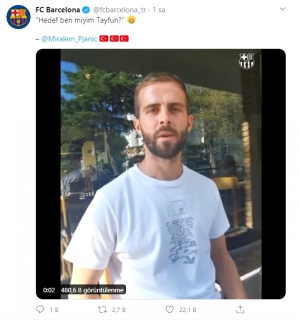 Barcelonalı Yıldız Pjanic: Hedef Ben miyim Tayfun?