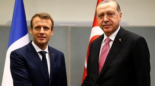 Erdoğan Macron ile Görüştü