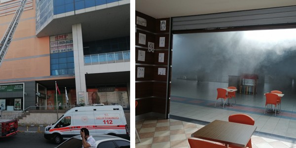 Beylikdüzü'nde Bir AVM'de Yangın Çıktı