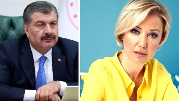 Berna Laçin Fahrettin Koca'yı Tiye Aldı