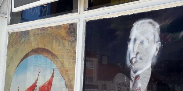 Çankırı'da 'Atatürk Posterine' Alçakça Saldırı