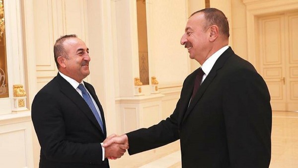 Mevlüt Çavuşoğlu ile İlham Aliyev Görüşme Gerçekleştirdi