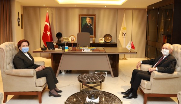 CHP Lideri Kemal Kılıçdaroğlu İYİ Parti Genel Merkezi'nde