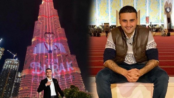 Czn Burak'ın Fotoğrafı Burç Halife Kulesine Yansıtıldı