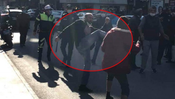 Kimlik Soran Polise Bıçak Çeken Suriyeli Gözaltına Alındı