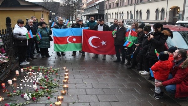 Katil Ermenistan'ın Şehit Ettiği Türkler, İsveç’te Anıldı