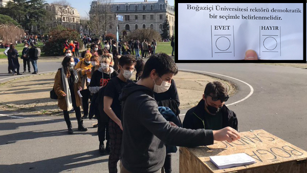 Boğaziçili Öğrenciler Kampüste Sandık Kurdu