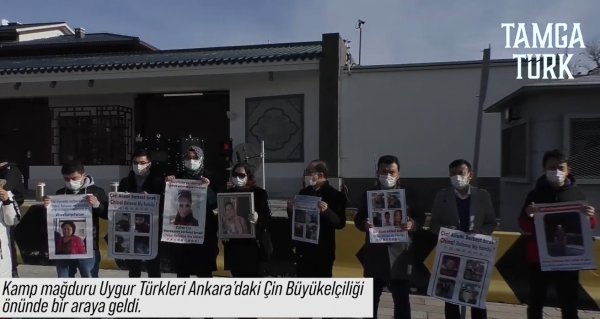Kamp Mağduru Doğu Türkistan Türkleri Nöbete Ankara'da Devam Ediyor