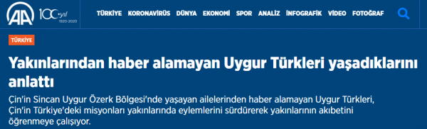 AA Uygurları Haber Yaptı! Polis Müdahale Edecek Mi