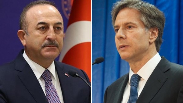 Mevlüt Çavuşoğlu ABD'li Mevkidaşı Blinken ile Görüştü