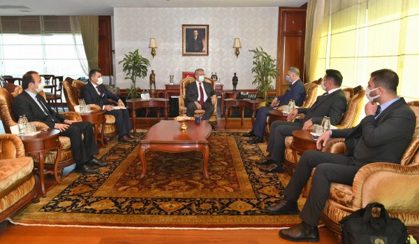Irak Türkmen Cephesi Lideri Salihi Mansur Yavaş'ı Ziyaret Etti