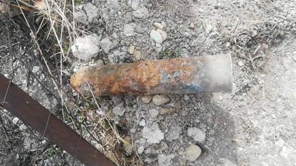 Afyonkarahisar'da Kurtuluş Savaşı'ndan Kalma Top Mermisi Bulundu