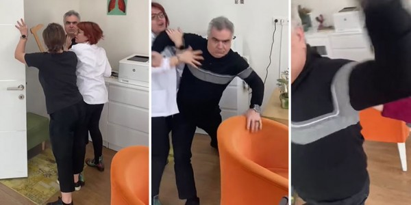 Doktor Bebeğini Muayeneye Getiren Aileye Saldırdı