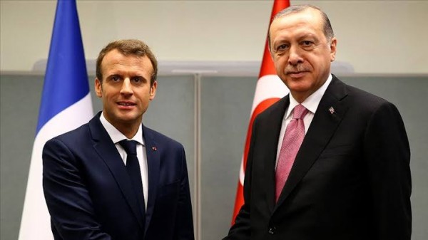 AKP'li Cumhurbaşkanı Erdoğan, Macron'la Görüştü