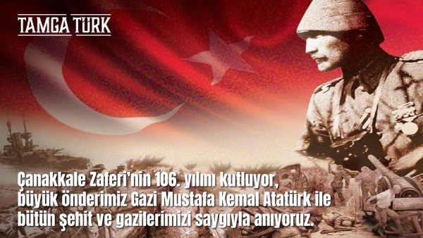 18 Mart Çanakkale Zaferi'ni Anıyoruz
