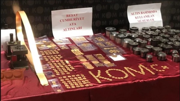 Sahte Mühürle Cumhuriyet ve Reşat Altını Basan Çete Çökertildi