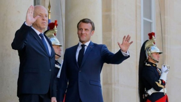 Tunus Cumhurbaşkanı ile Macron'dan Libya Görüşmesi