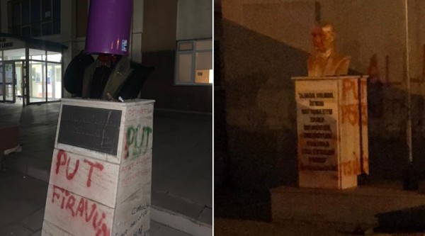 Atatürk Büstüne Saldıran Gerici Yakalandı