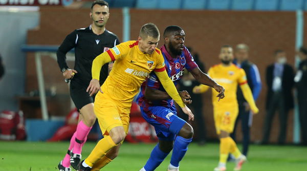 Trabzonspor, Kayserispor Karşısında Beraberliğe Razı Oldu