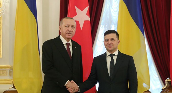 Erdoğan ile Ukrayna Devlet Başkanı Zelenskiy Görüştü