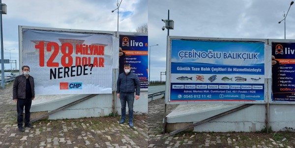 Polis '128 Milyar Dolar Nerede?' Afişlerini Söktü