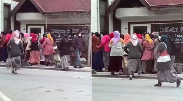 Bu Kez de Yardım Kolisi Dağıtımında İzdiham Yaşandı