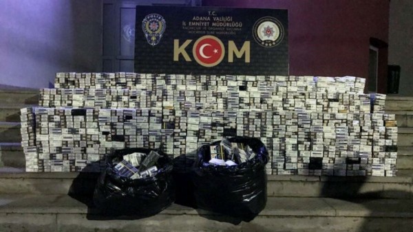 10 Bin Paket Kaçak Sigara Ele Geçirildi