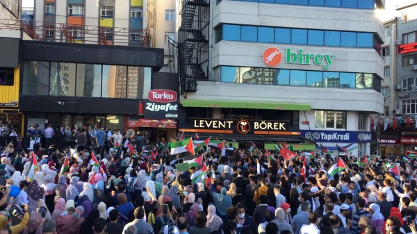Araplar Şirinevler'de Filistin İçin Toplandı