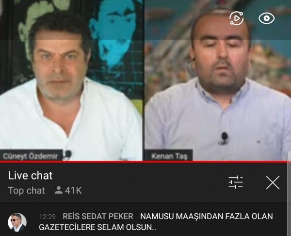 Peker, Cüneyt Özdemir'in Canlı Yayın Sohbetine Yorum Yaptı
