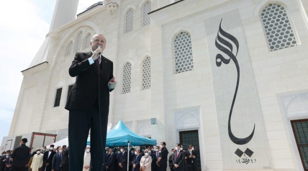Erdoğan Cami Açılışını Seçim Mitingine Çevirdi
