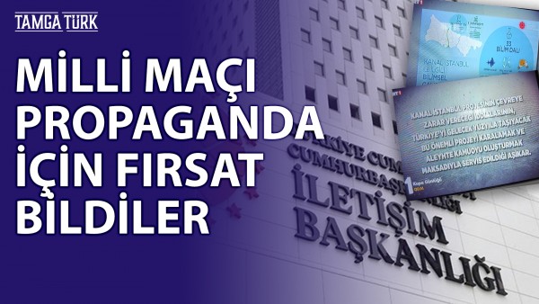 TRT'den Maç Öncesinde Kanal İstanbul Propagandası