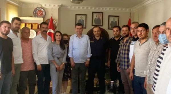 İlçe Jandarma Komutanından MHP İlçe Teşkilatına Ziyaret