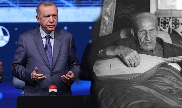 Erdoğan, Kanal İstanbul Töreninde Aşık Veysel'e Dağları Deldirdi!