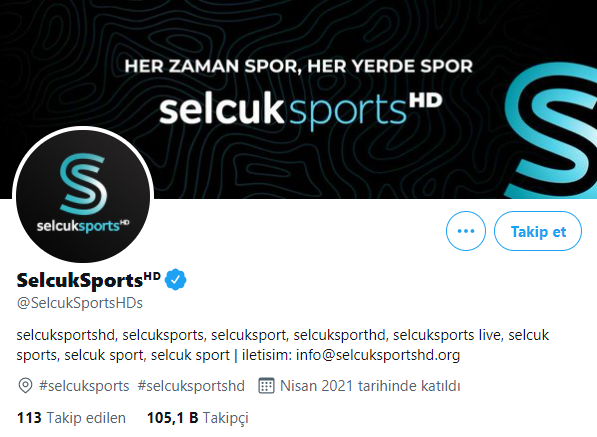 Kaçak Yayıncı SelcukSports Twitter'dan Mavi Tik Aldı