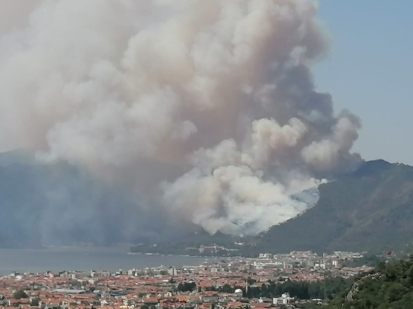 Marmaris'te Orman Yangını