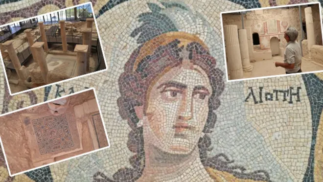 Zeugma'da Kaya Odaları Gün Yüzüne Çıkarıldı